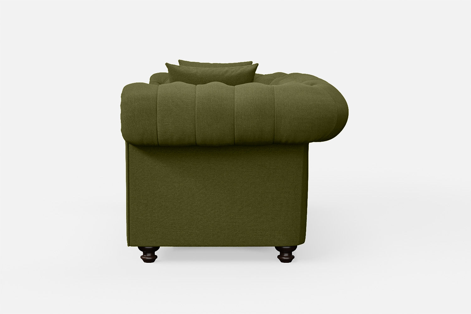 Pesaro 2 Seater Sofa Olive Linen Fabric