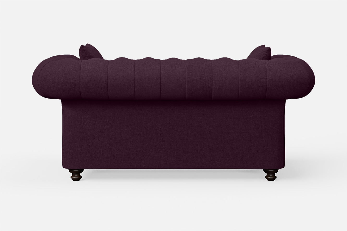 Pesaro 2 Seater Sofa Purple Linen Fabric