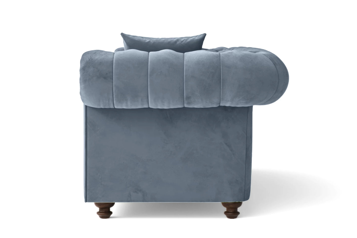 Pesaro 2 Seater Sofa Baby Blue Velvet