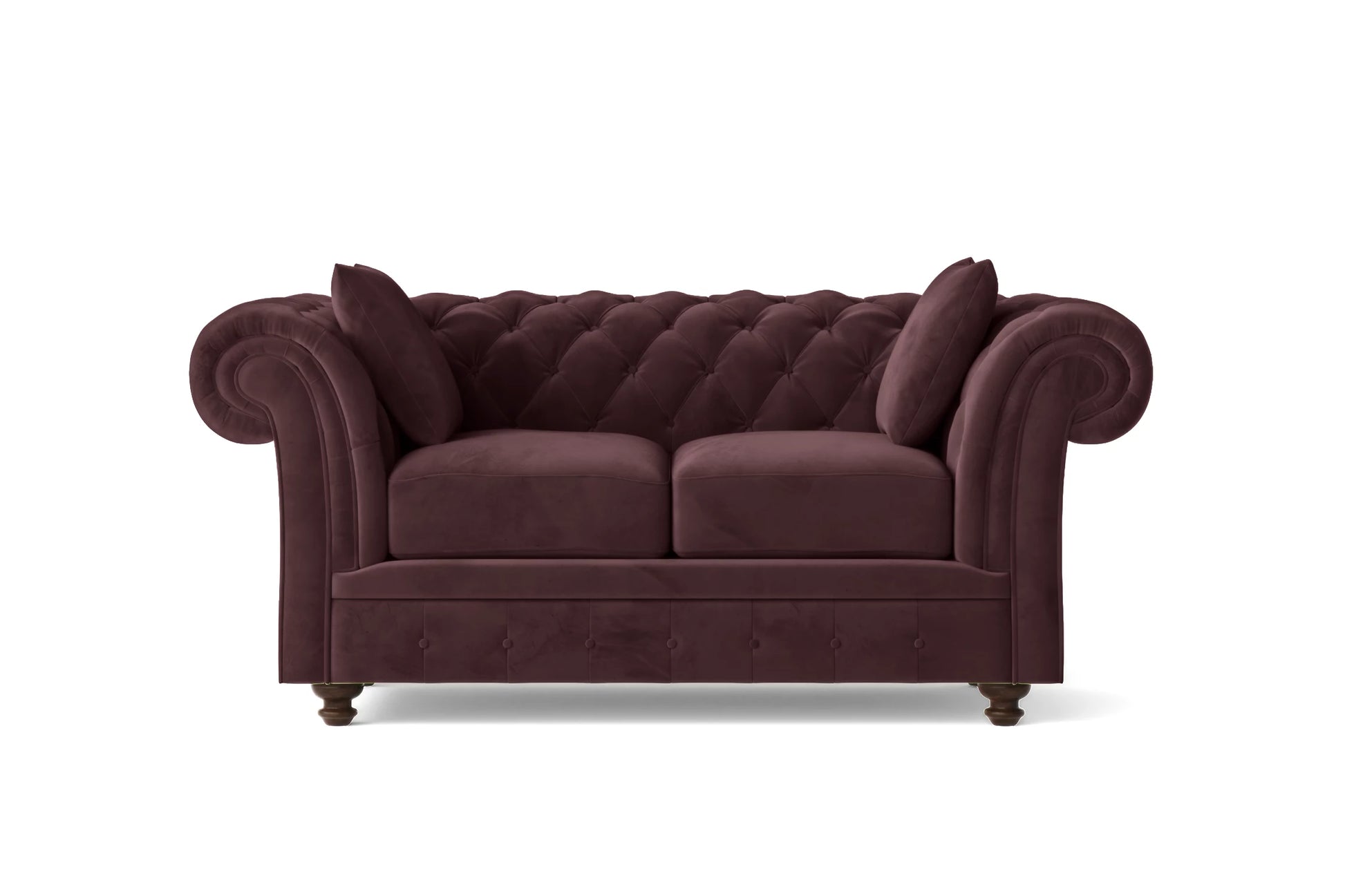 Pesaro 2 Seater Sofa Grape Velvet