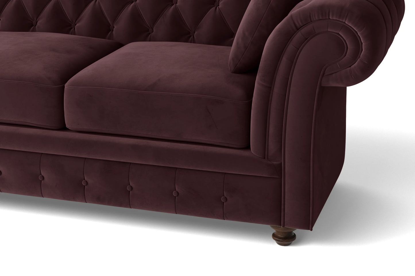 Pesaro 2 Seater Sofa Grape Velvet