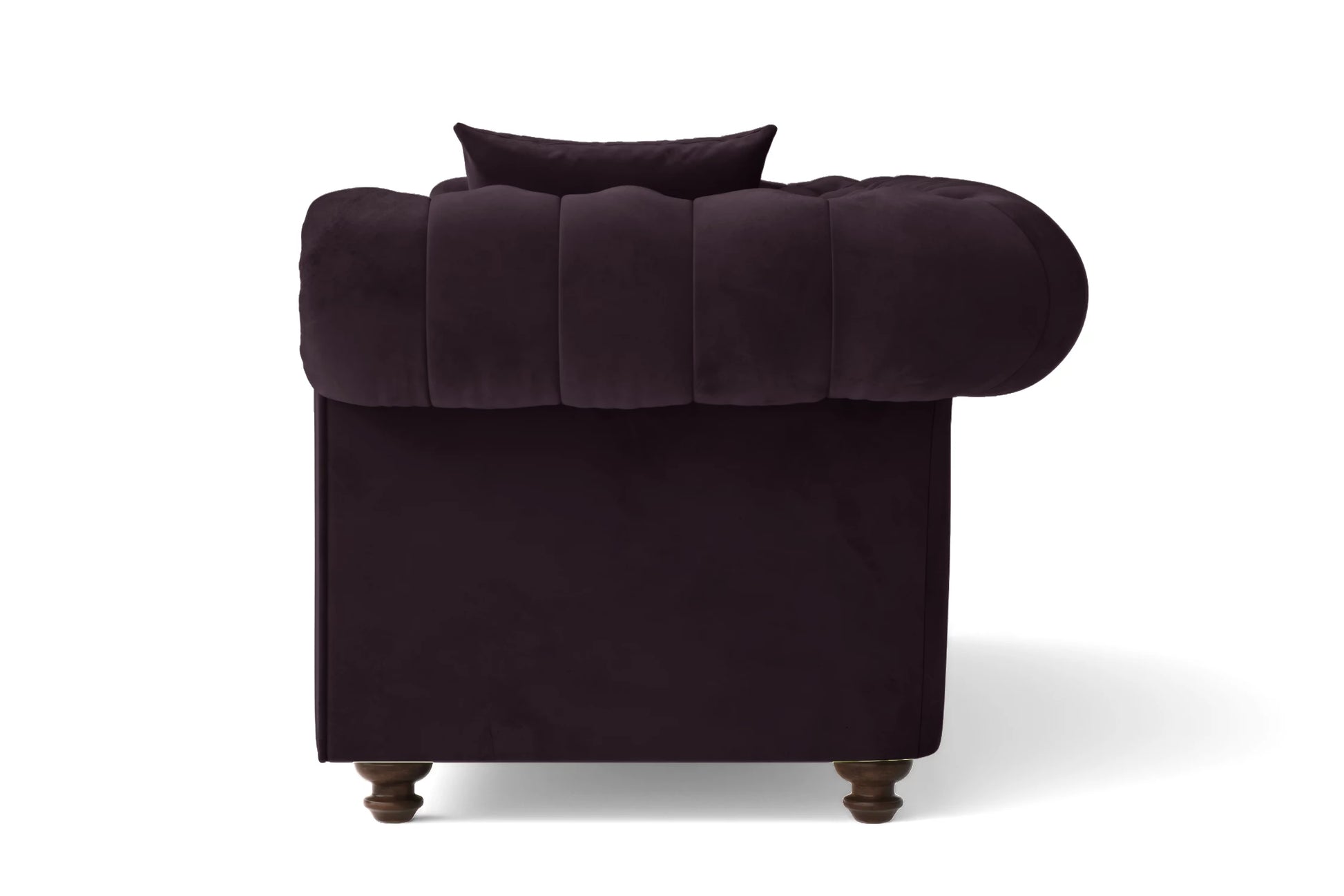 Pesaro 2 Seater Sofa Purple Velvet