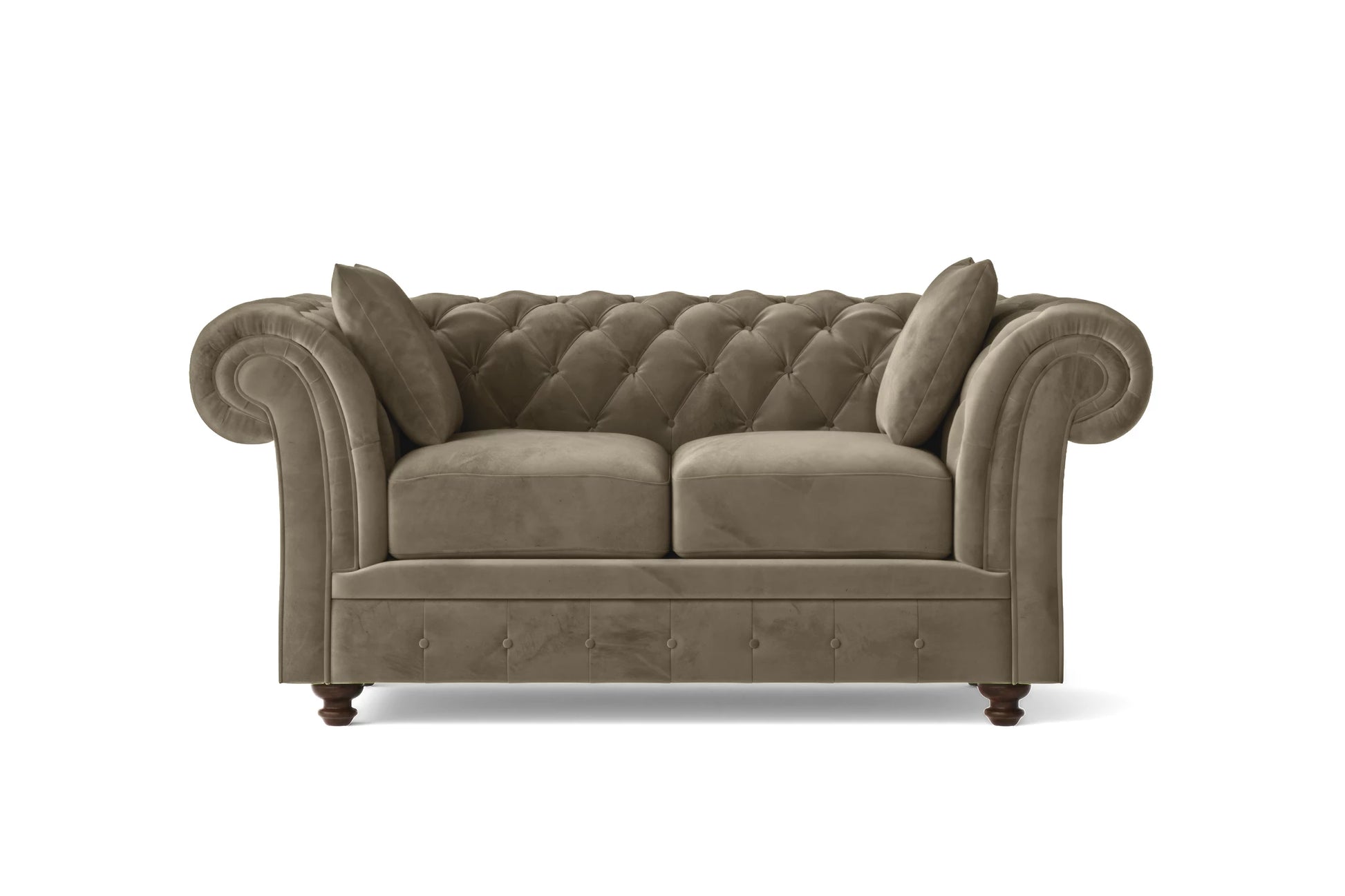 Pesaro 2 Seater Sofa Sand Velvet