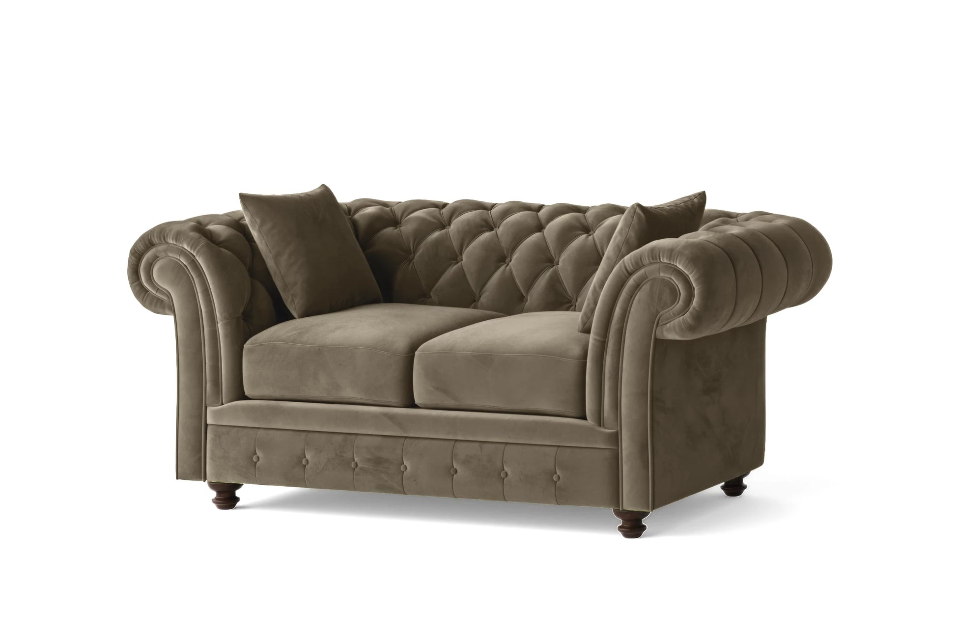 Pesaro 2 Seater Sofa Sand Velvet