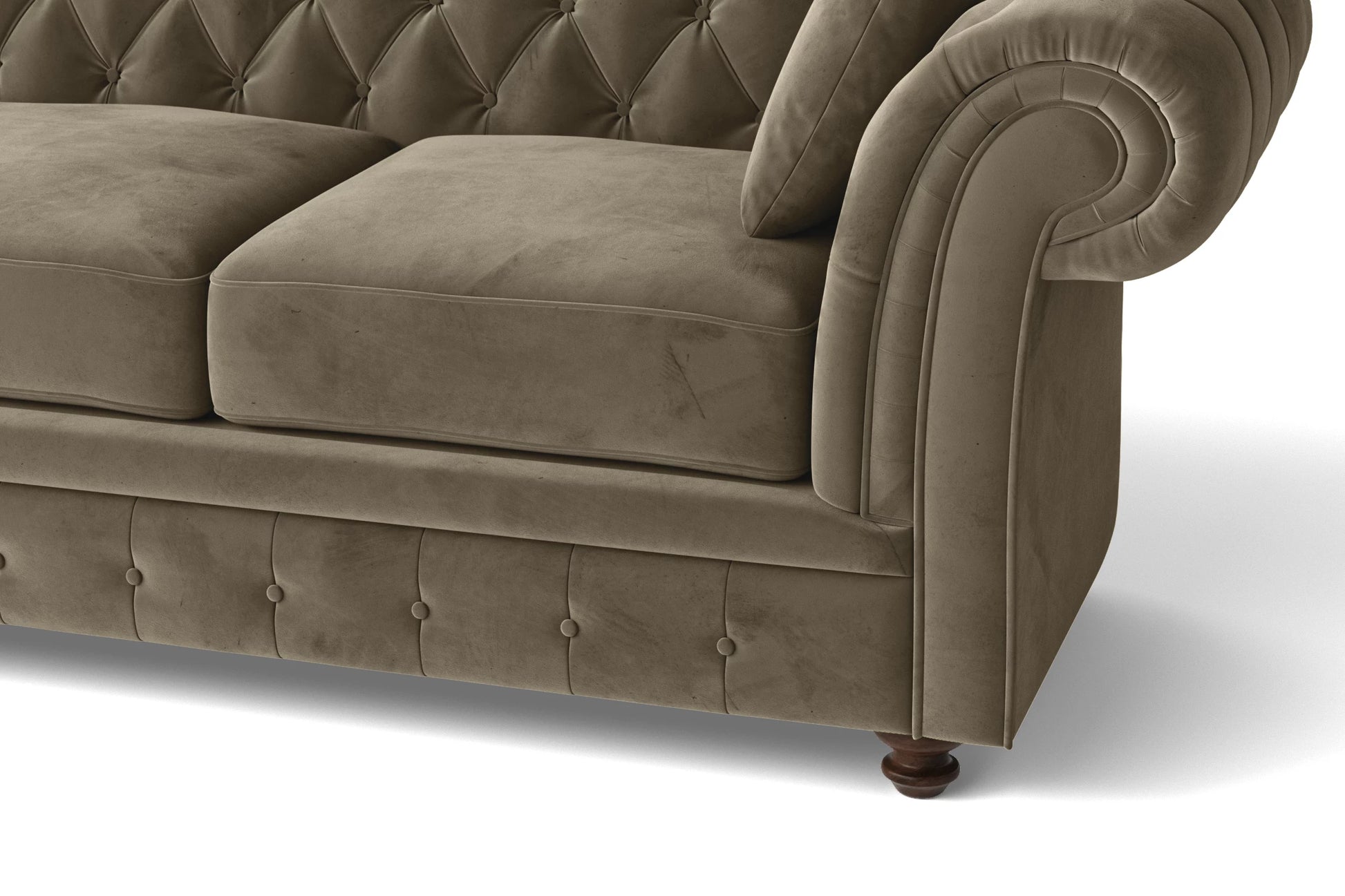 Pesaro 2 Seater Sofa Sand Velvet