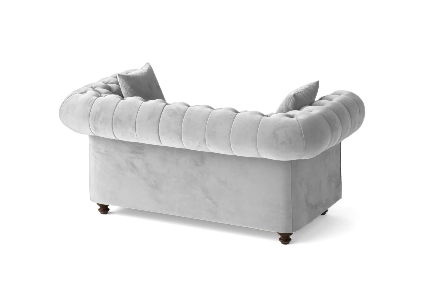 Pesaro 2 Seater Sofa White Velvet