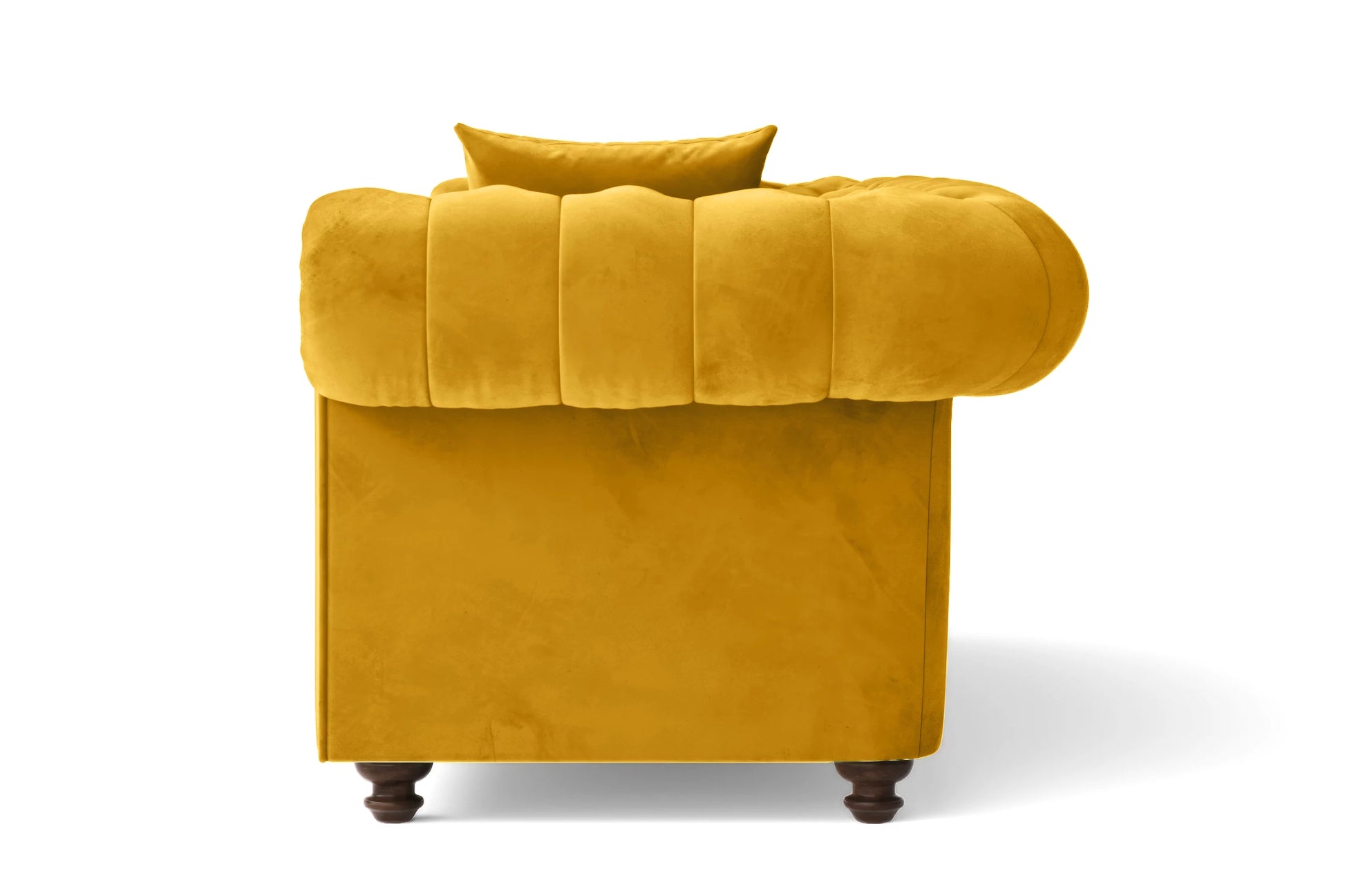 Pesaro 2 Seater Sofa Yellow Velvet