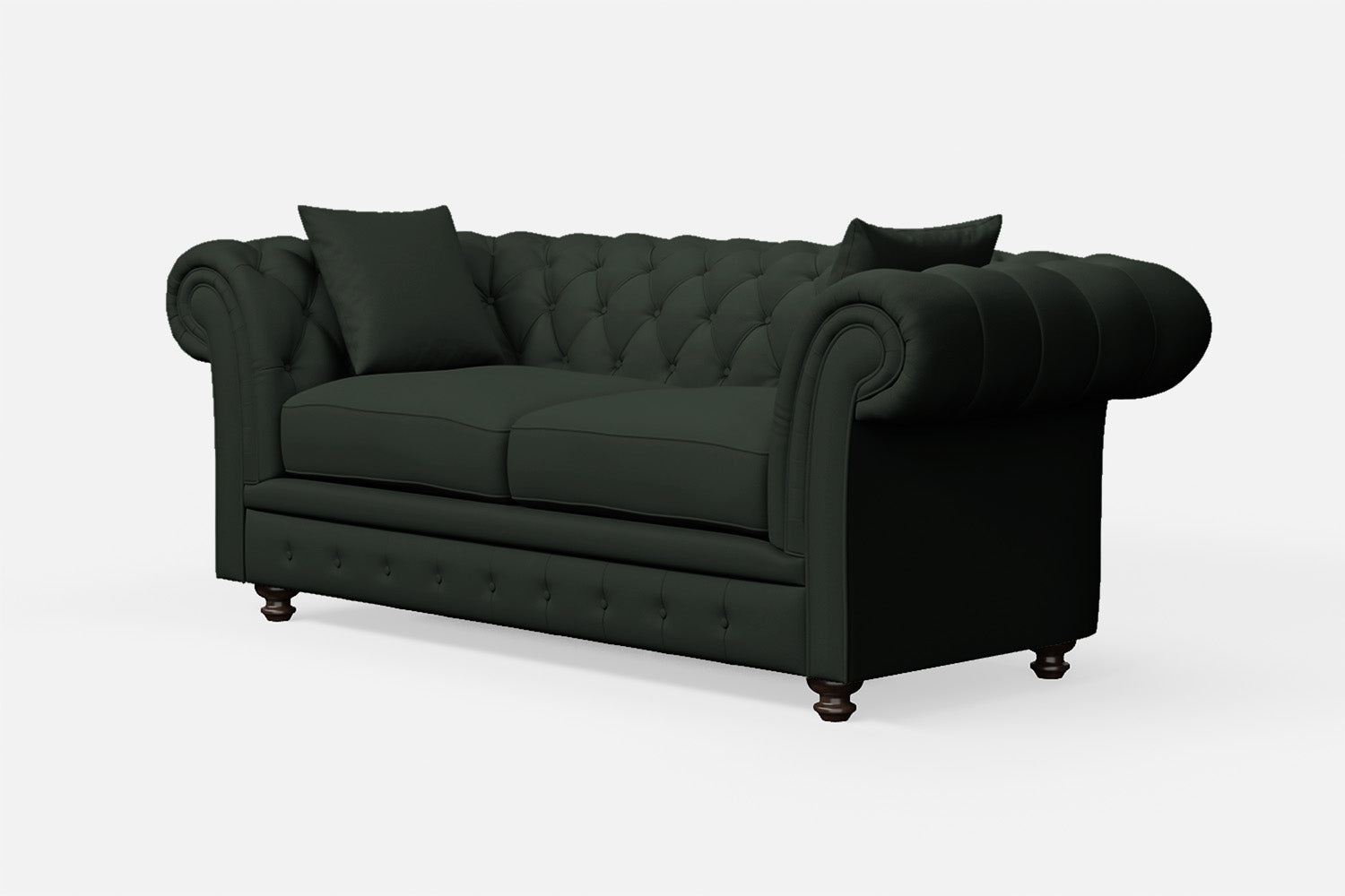 Pesaro 3 Seater Sofa Green Leather