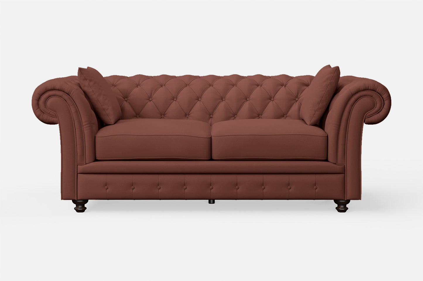 Pesaro 3 Seater Sofa Mauve Leather