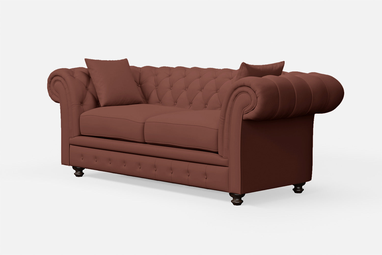 Pesaro 3 Seater Sofa Mauve Leather