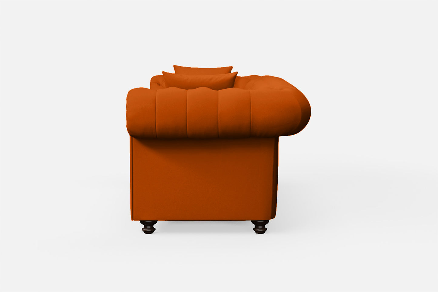 Pesaro 3 Seater Sofa Orange Leather