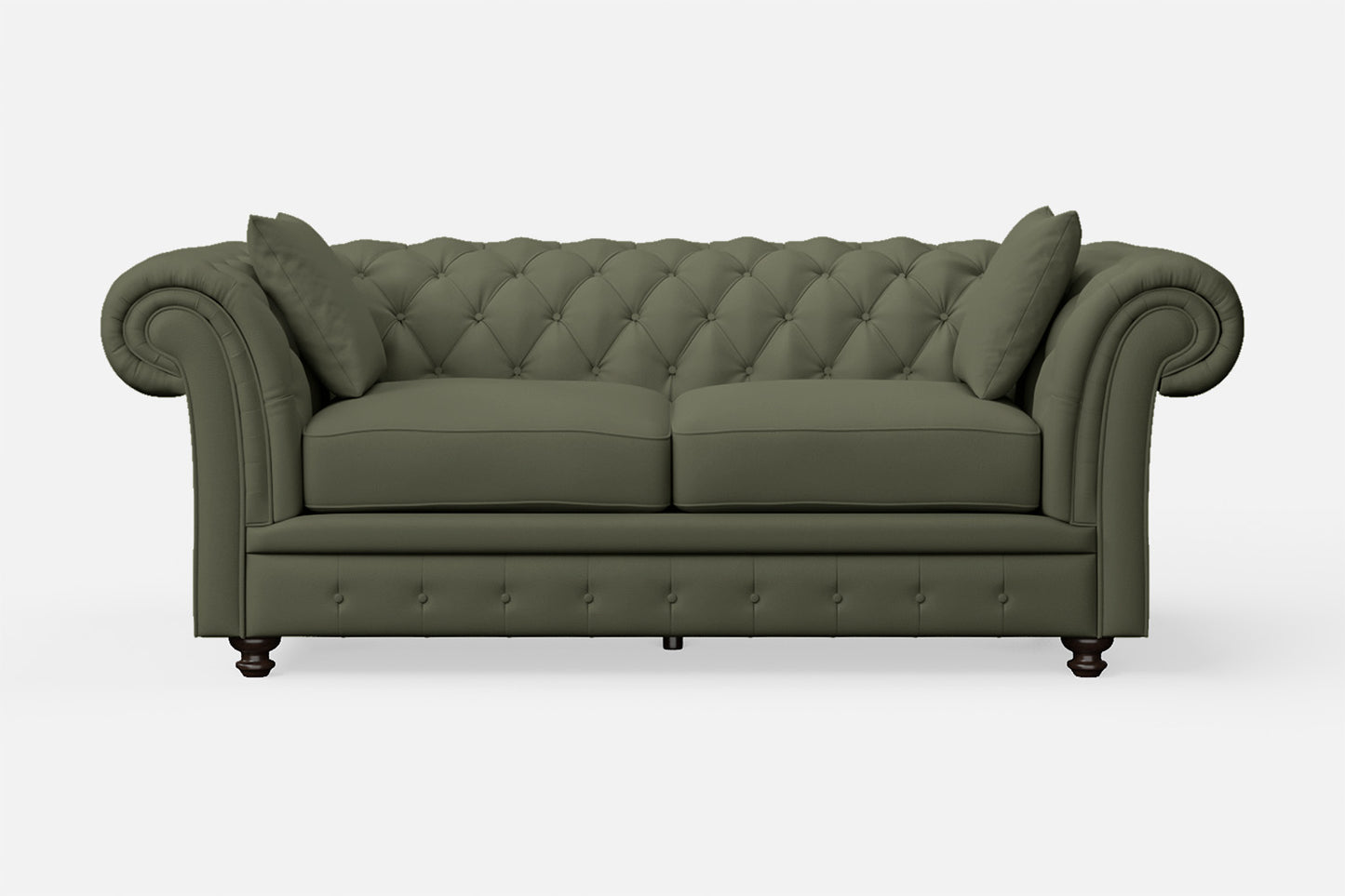 Pesaro 3 Seater Sofa Sage Leather