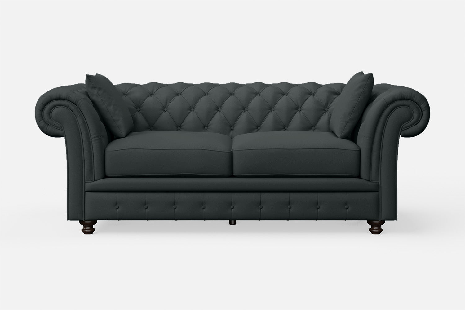 Pesaro 3 Seater Sofa Slate Leather