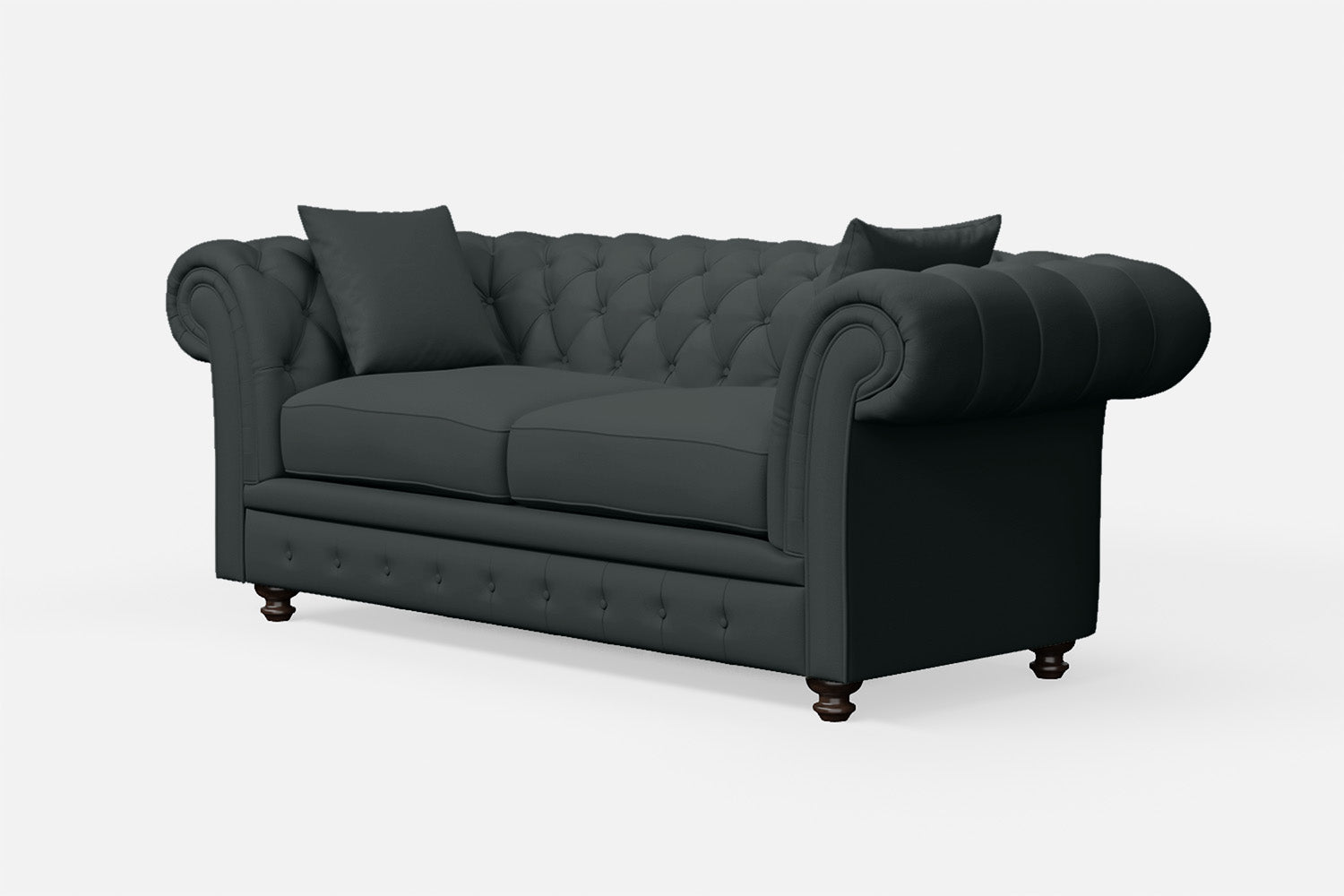 Pesaro 3 Seater Sofa Slate Leather