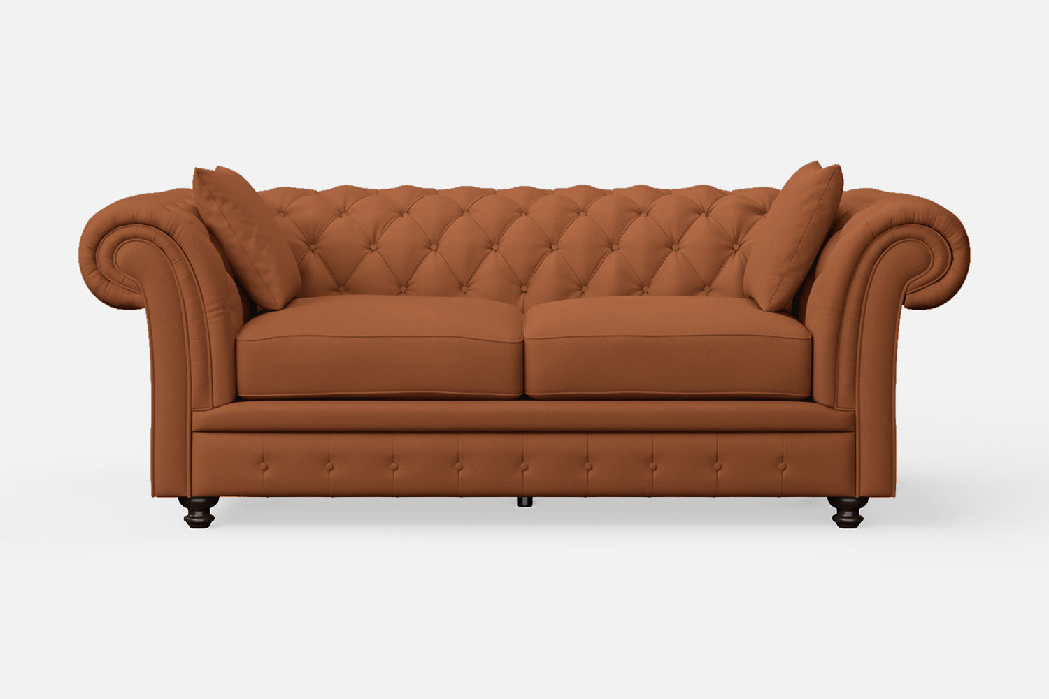 Pesaro 3 Seater Sofa Tan Brown Leather