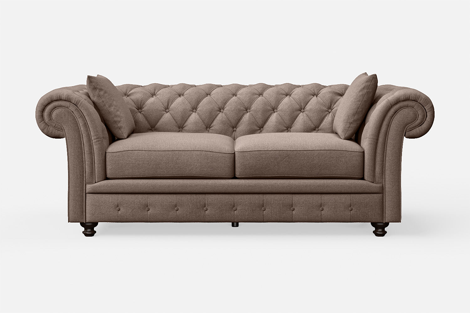 Pesaro 3 Seater Sofa Caramel Linen Fabric