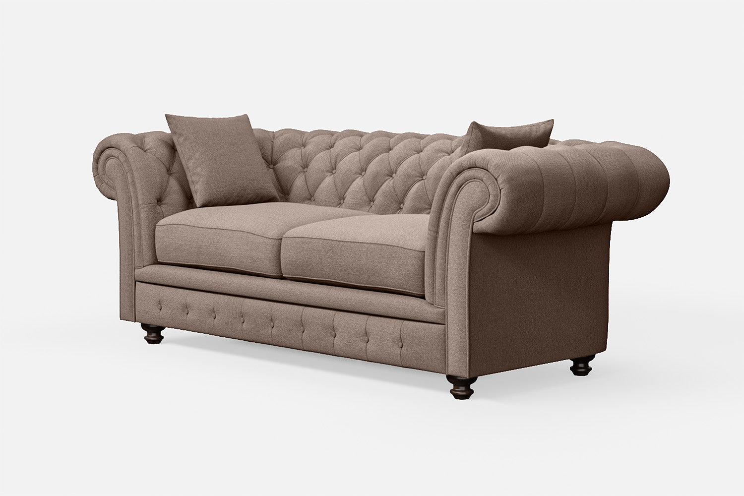 Pesaro 3 Seater Sofa Caramel Linen Fabric