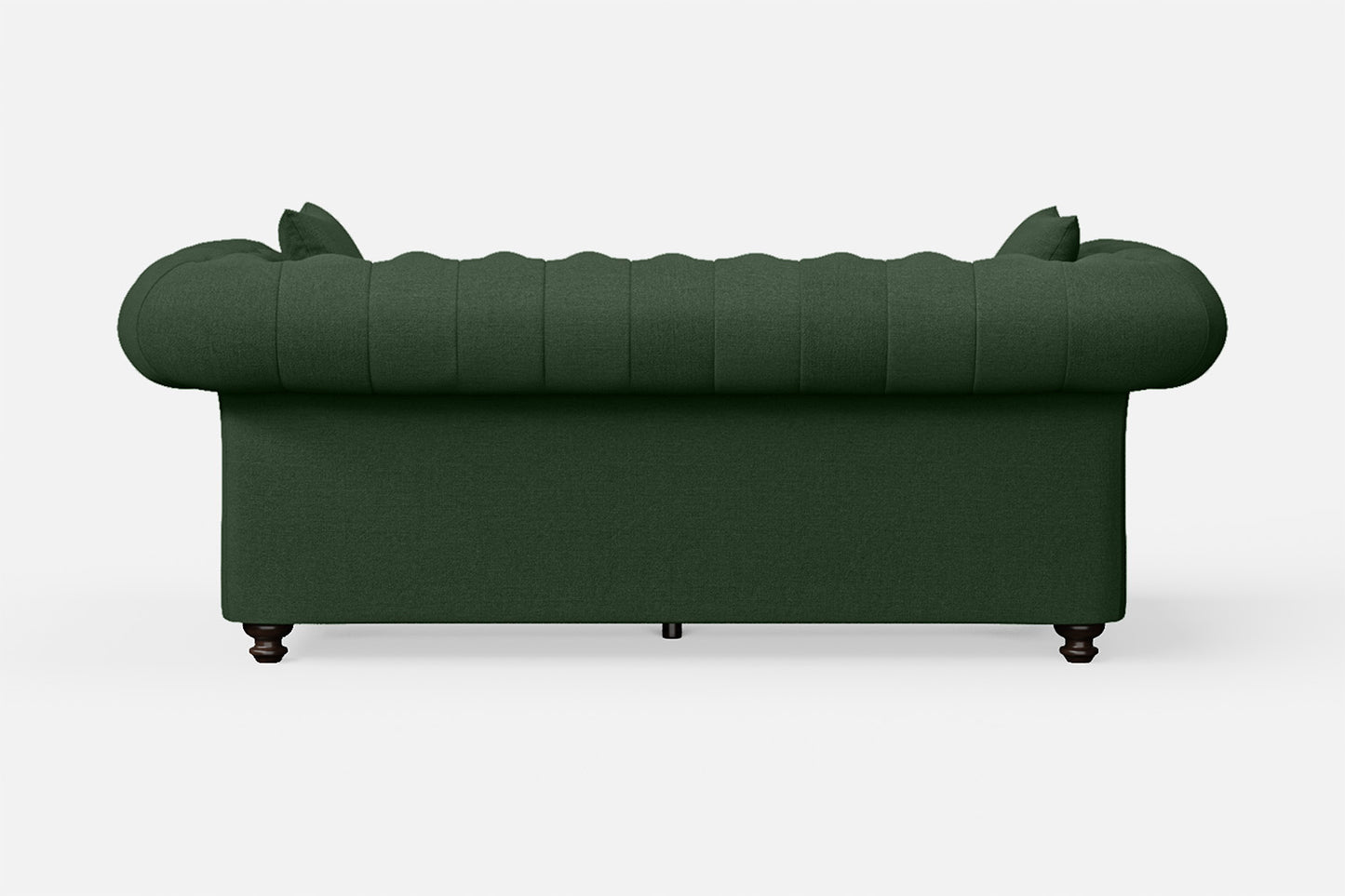 Pesaro 3 Seater Sofa Forest Green Linen Fabric