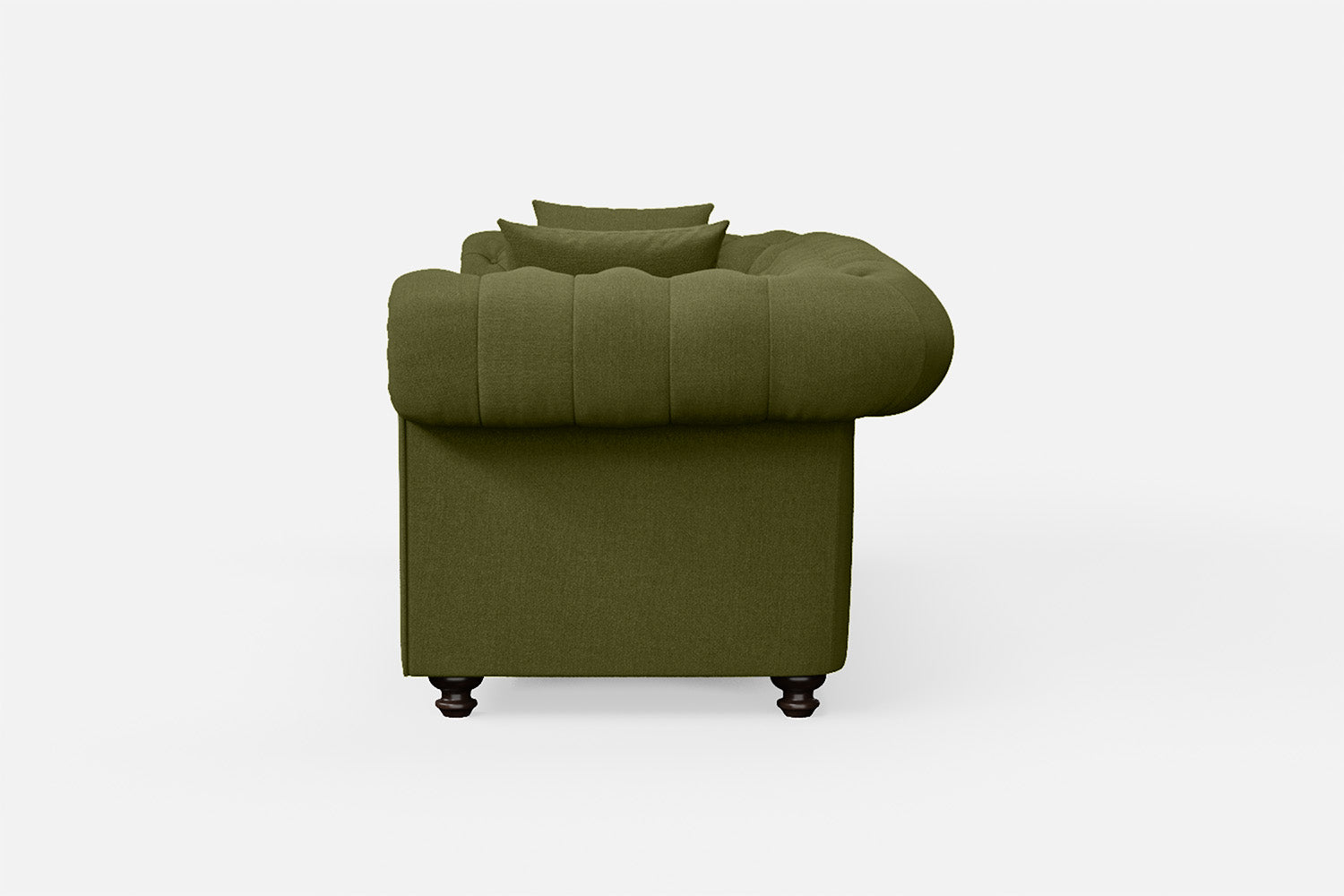 Pesaro 3 Seater Sofa Olive Linen Fabric