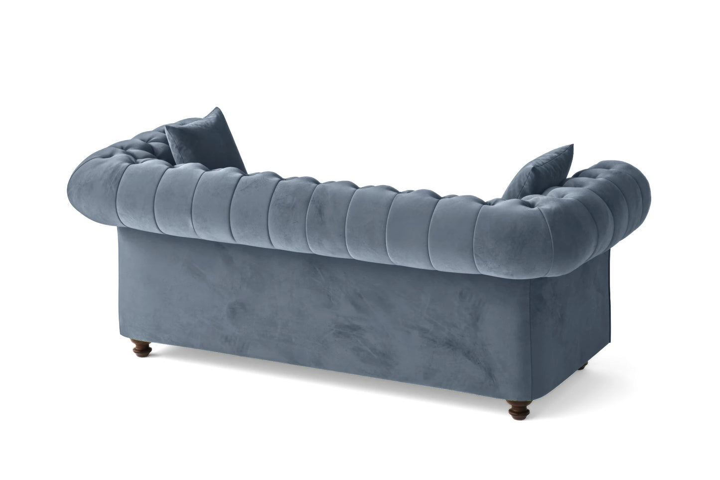 Pesaro 3 Seater Sofa Baby Blue Velvet