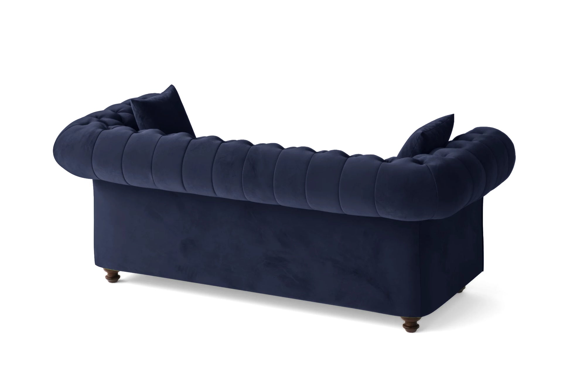 Pesaro 3 Seater Sofa Dark Blue Velvet