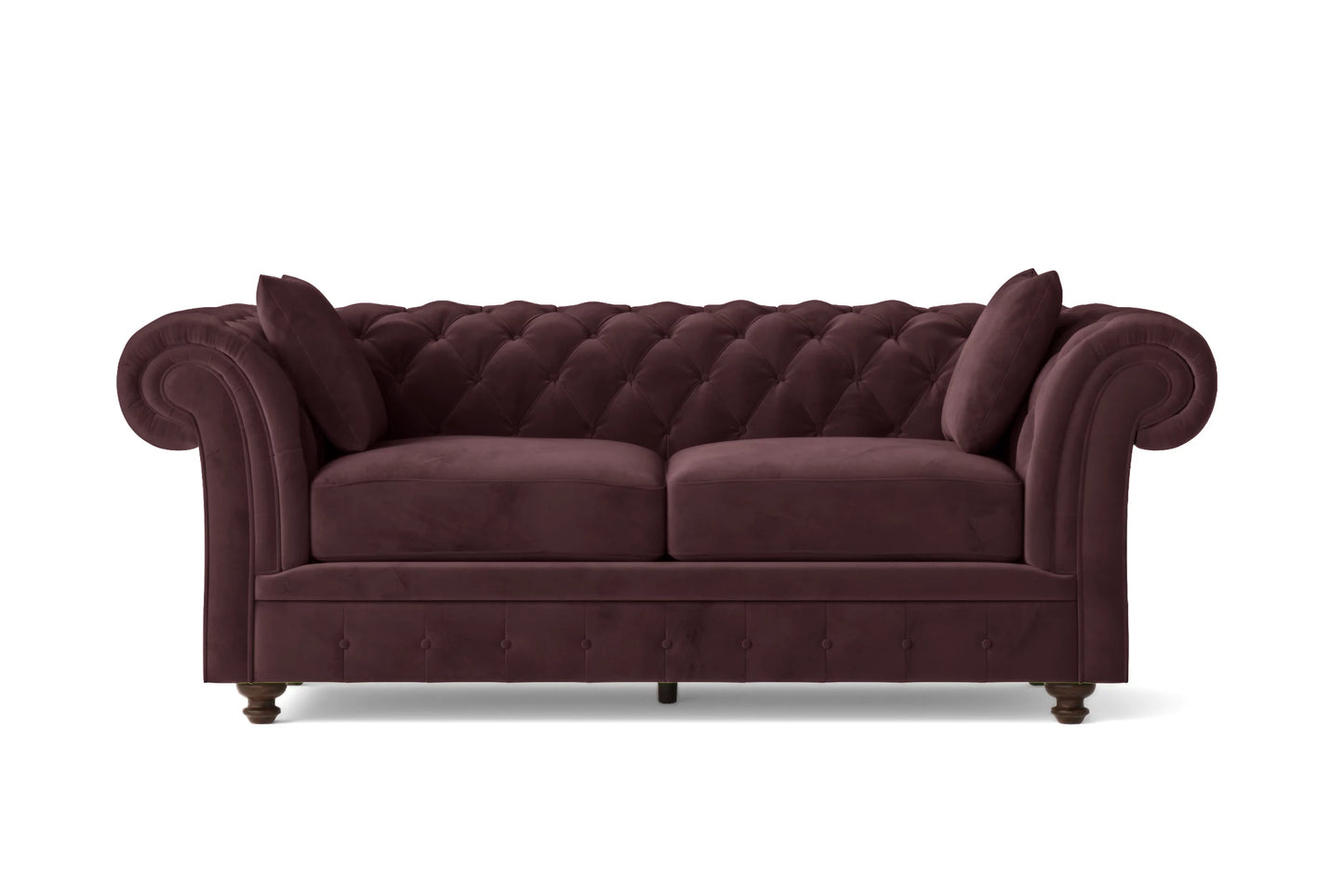 Pesaro 3 Seater Sofa Grape Velvet