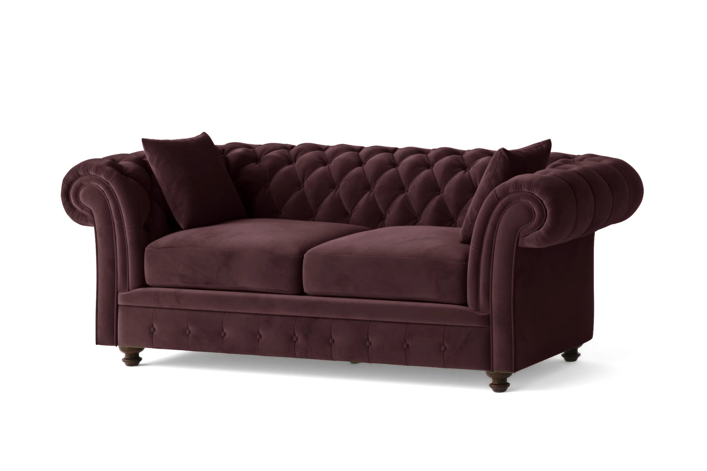 Pesaro 3 Seater Sofa Grape Velvet