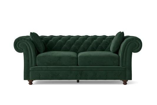 Pesaro 3 Seater Sofa Green Velvet