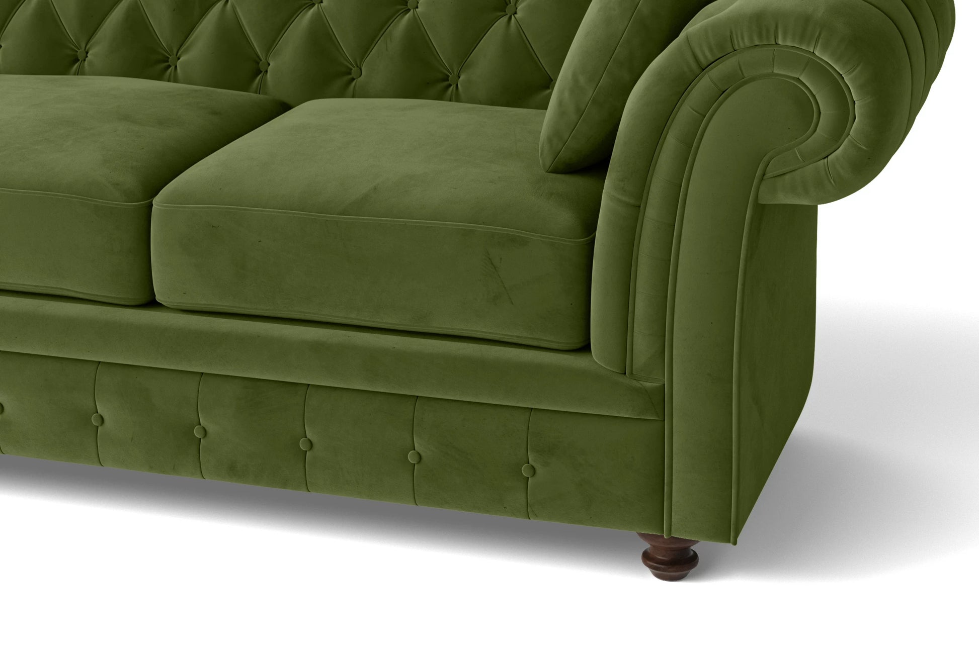 Pesaro 3 Seater Sofa Lime Velvet