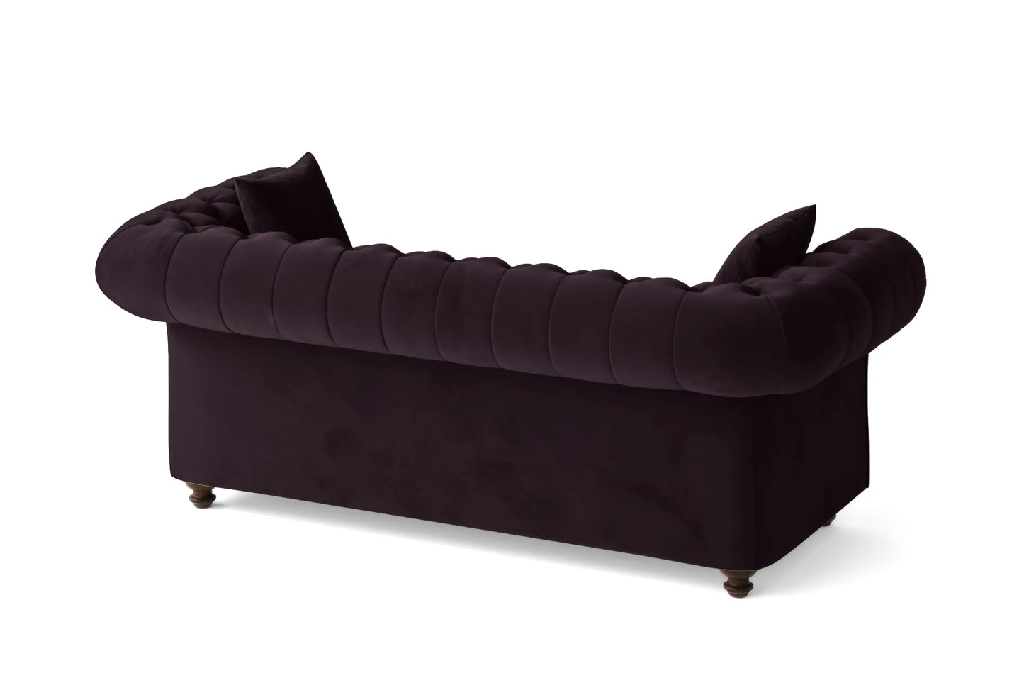 Pesaro 3 Seater Sofa Purple Velvet