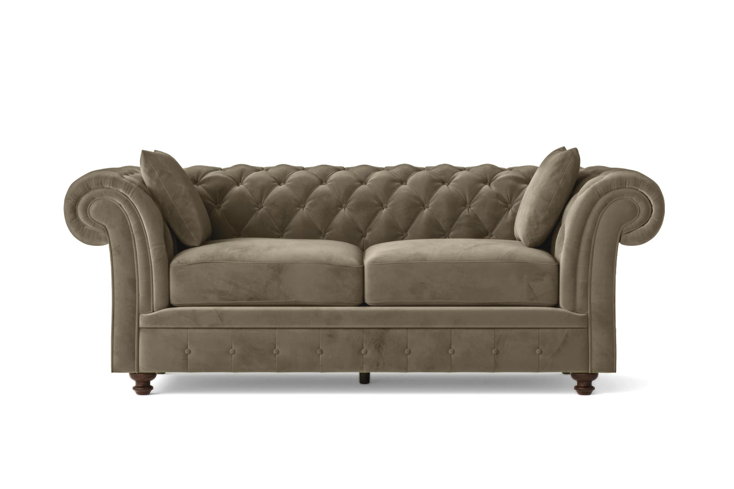 Pesaro 3 Seater Sofa Sand Velvet