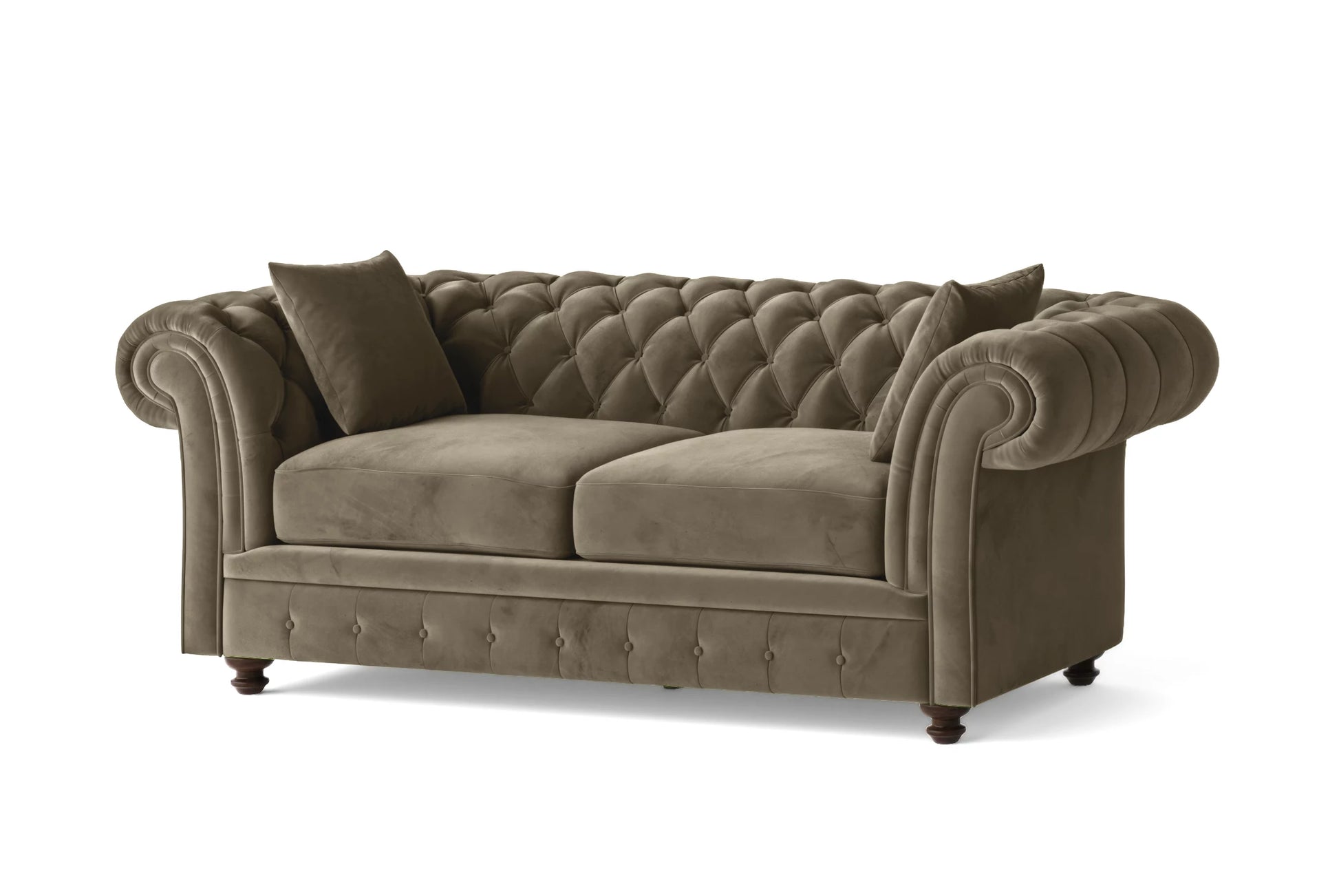 Pesaro 3 Seater Sofa Sand Velvet