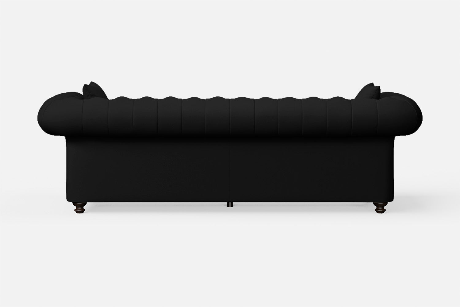 Pesaro 4 Seater Sofa Black Leather