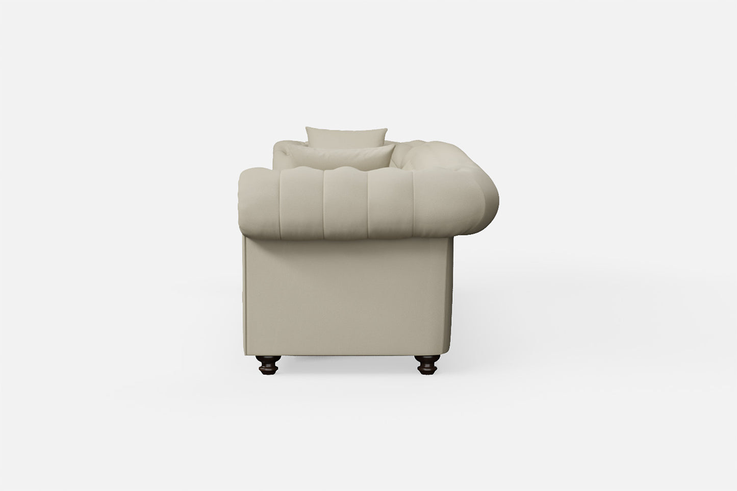 Pesaro 4 Seater Sofa Cream Leather