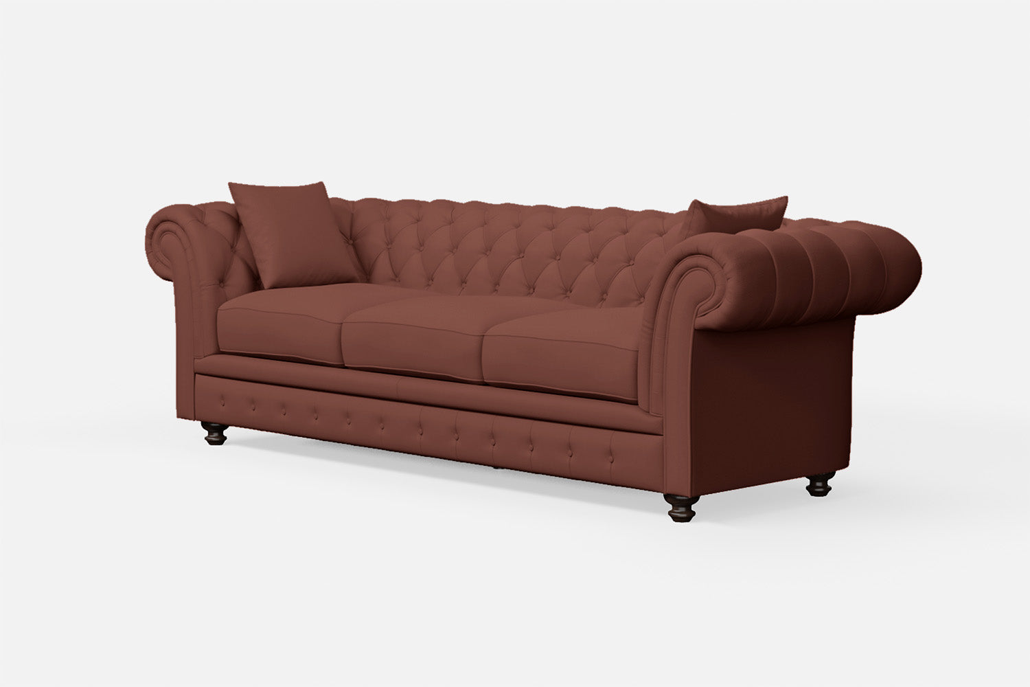 Pesaro 4 Seater Sofa Mauve Leather