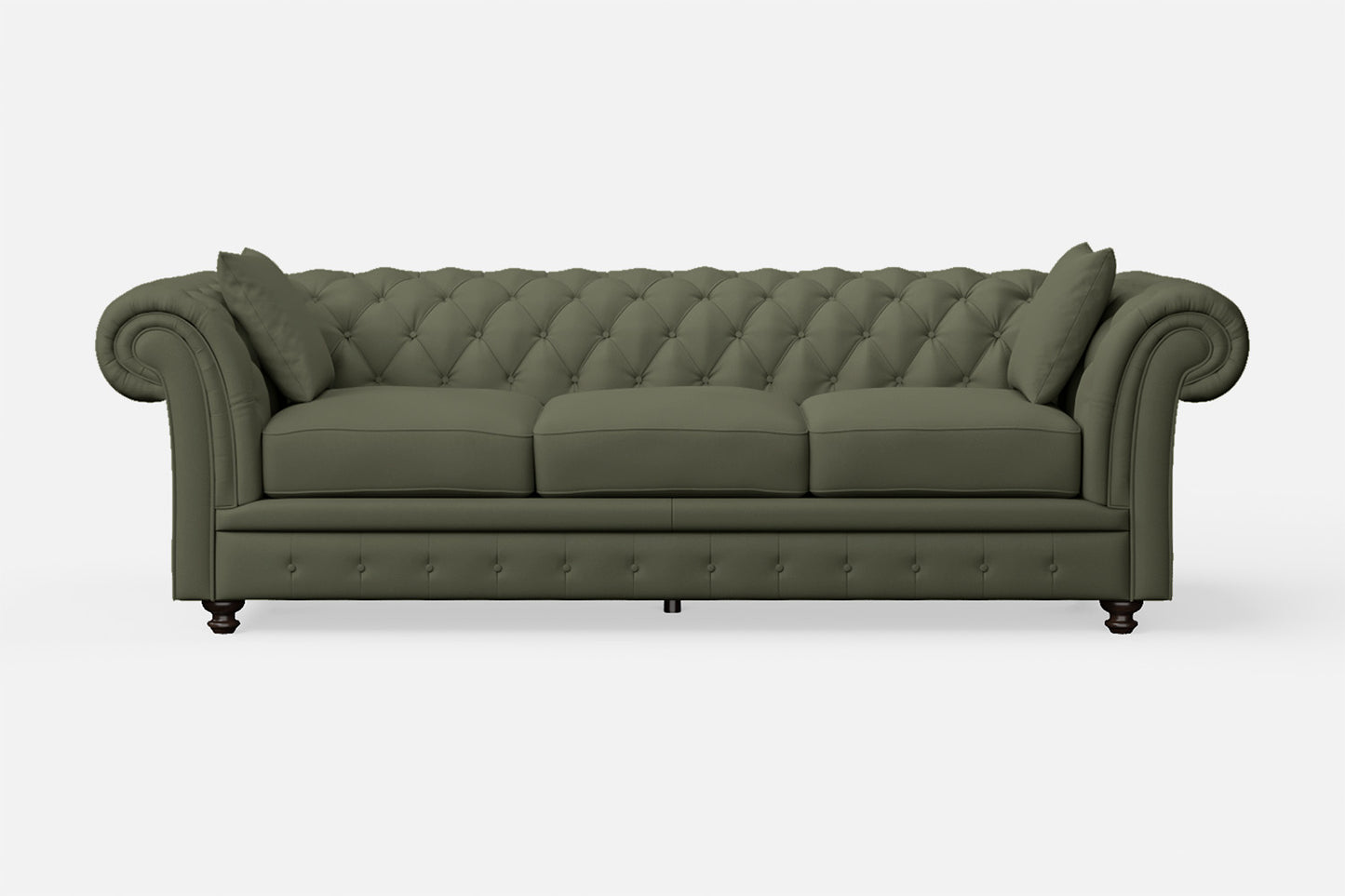 Pesaro 4 Seater Sofa Sage Leather