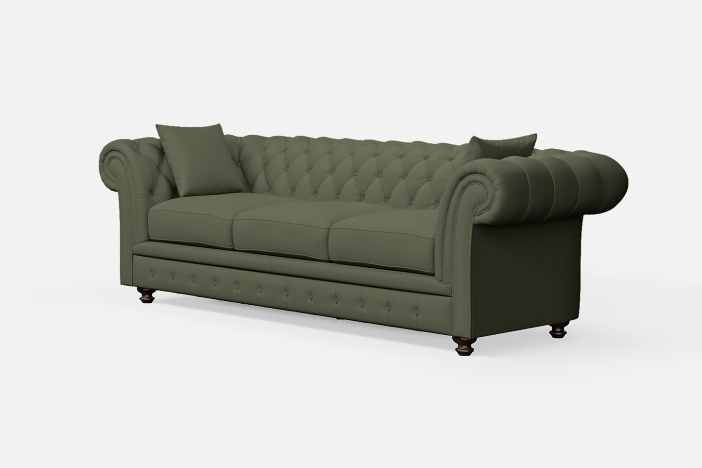 Pesaro 4 Seater Sofa Sage Leather