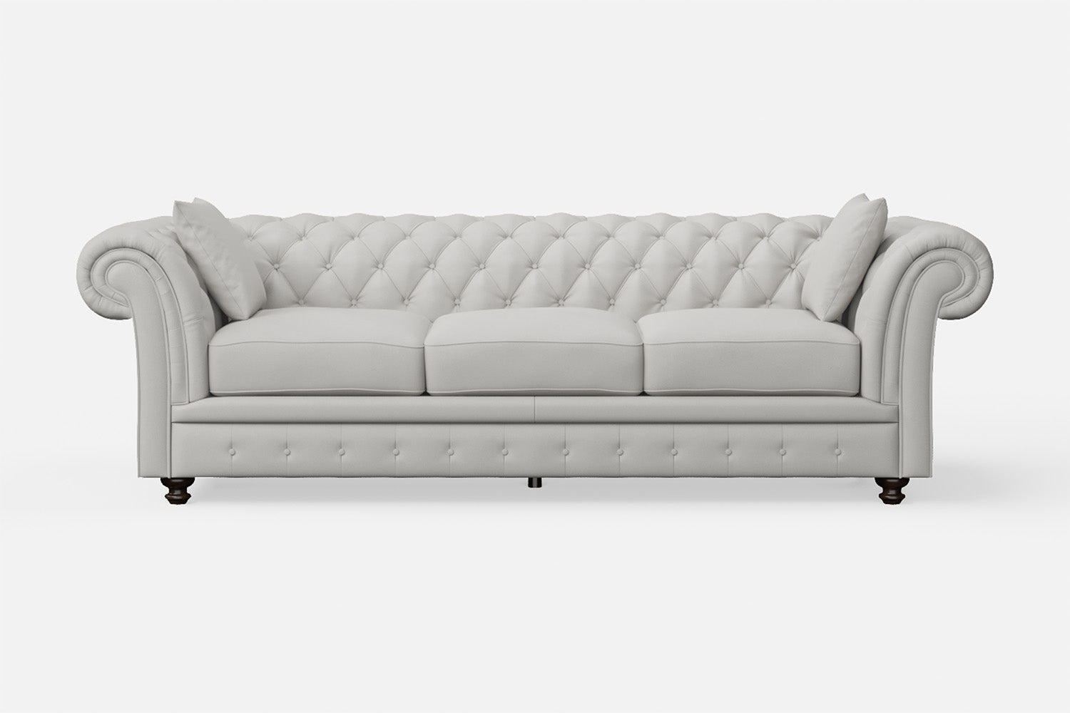 Pesaro 4 Seater Sofa White Leather