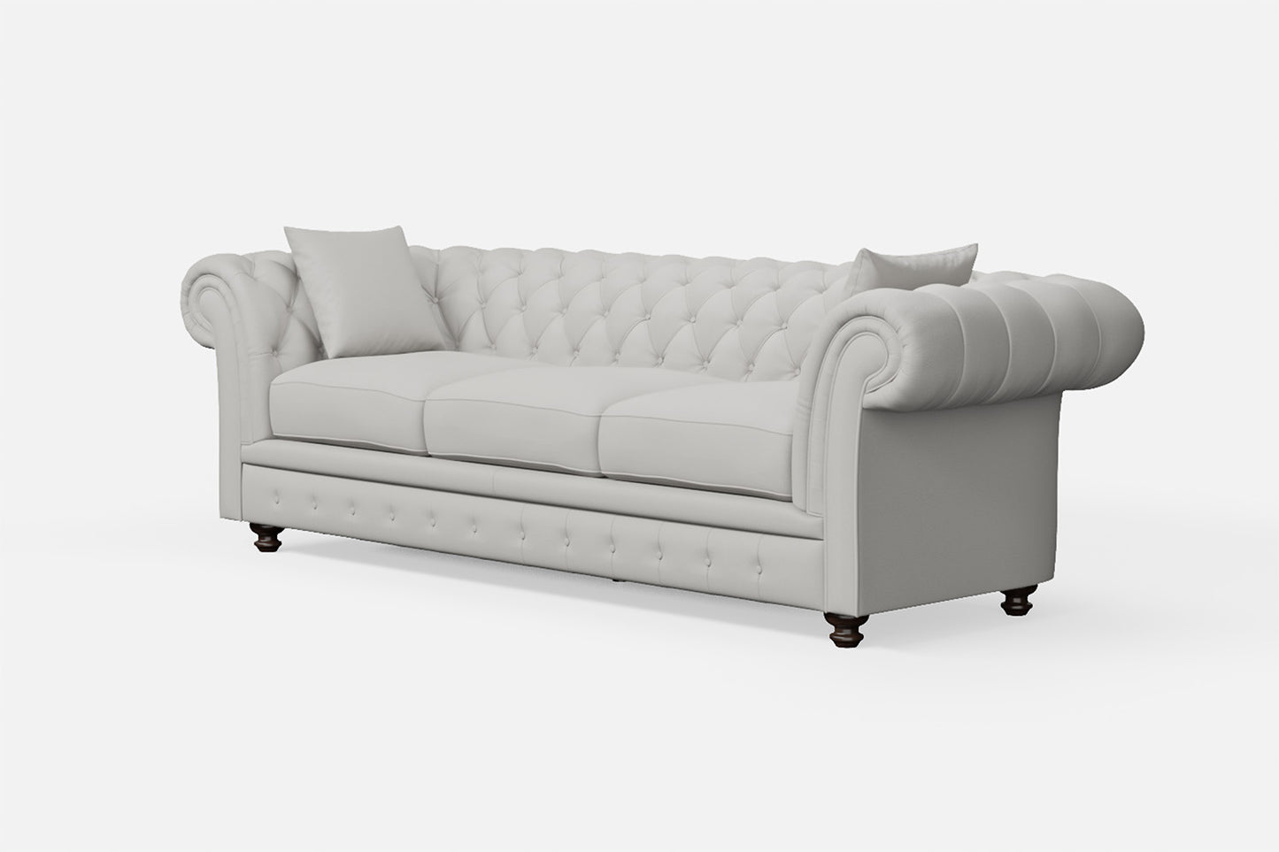 Pesaro 4 Seater Sofa White Leather