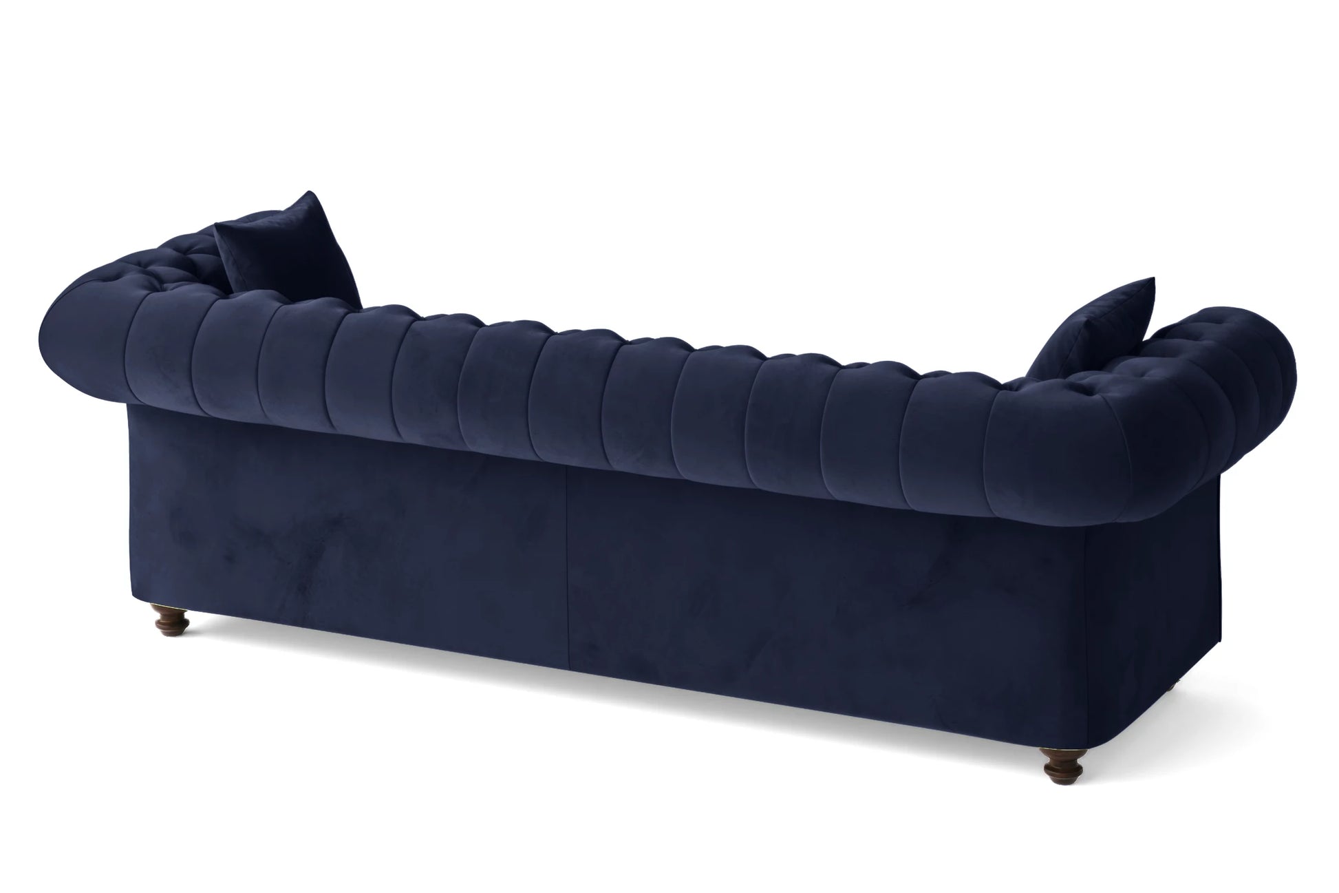 Pesaro 4 Seater Sofa Dark Blue Velvet