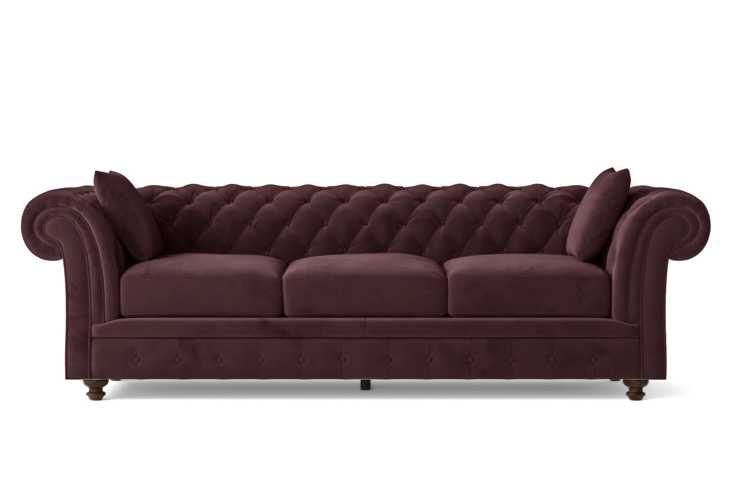 Pesaro 4 Seater Sofa Grape Velvet