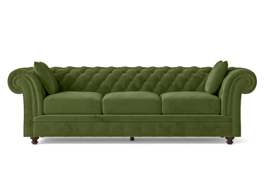 Pesaro 4 Seater Sofa Lime Velvet