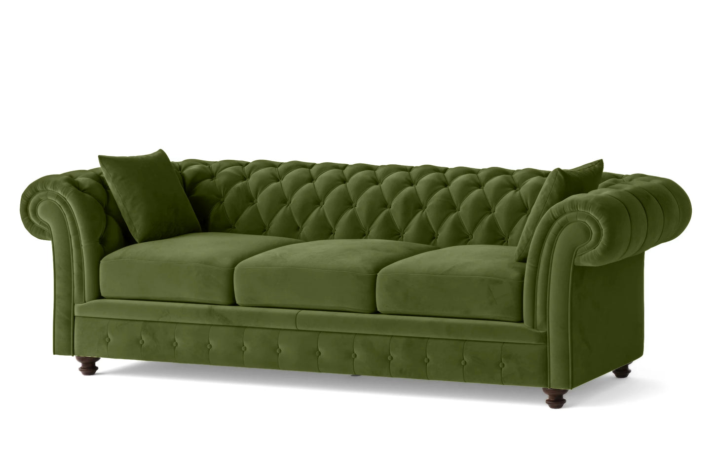 Pesaro 4 Seater Sofa Lime Velvet