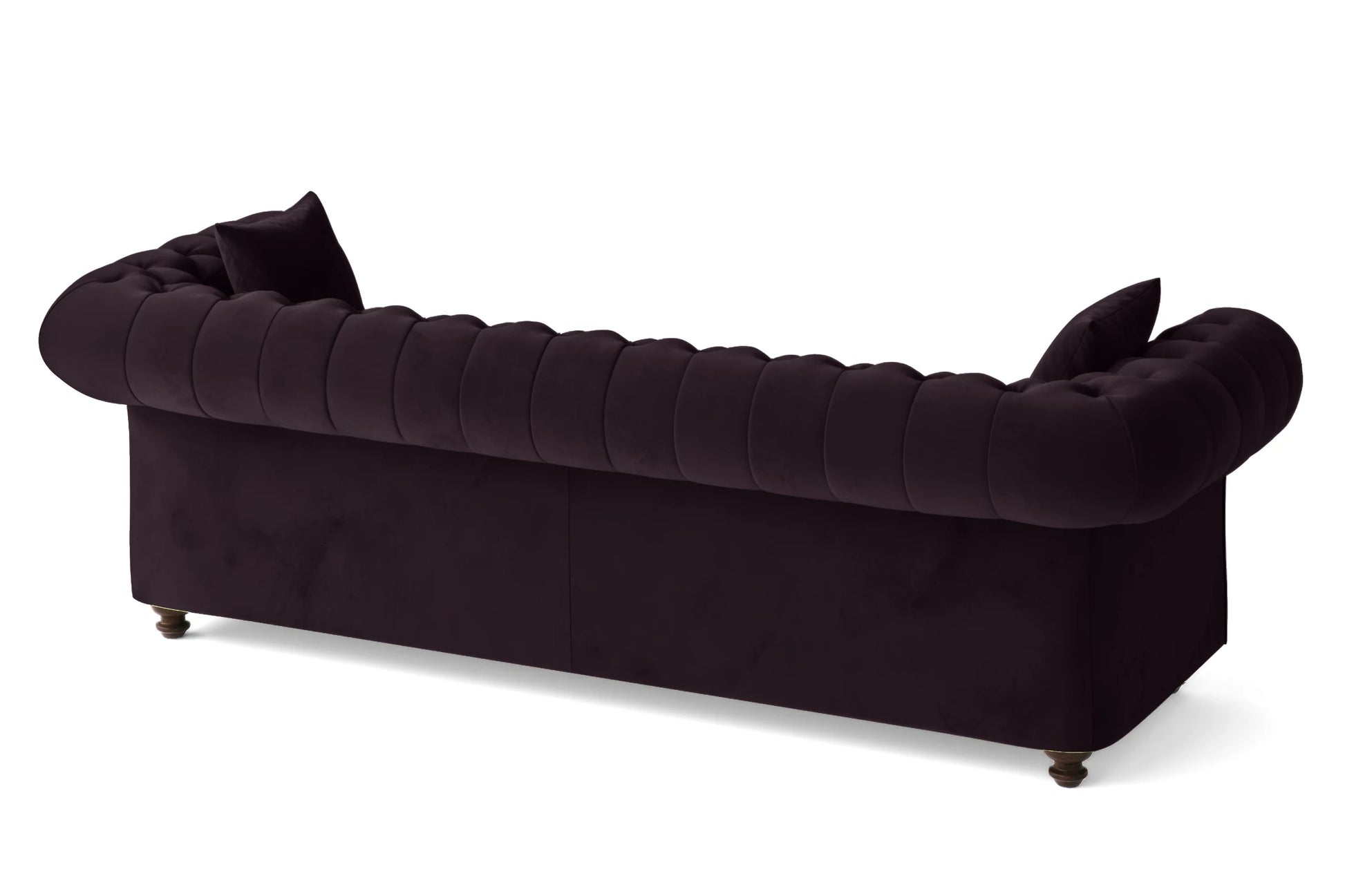 Pesaro 4 Seater Sofa Purple Velvet