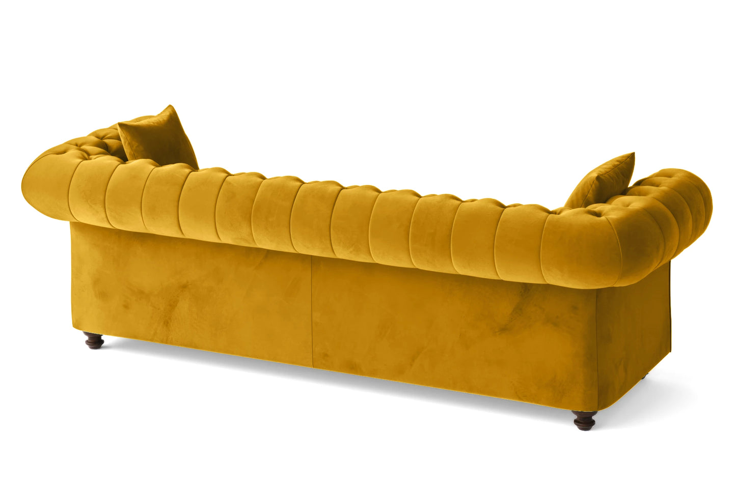 Pesaro 4 Seater Sofa Yellow Velvet