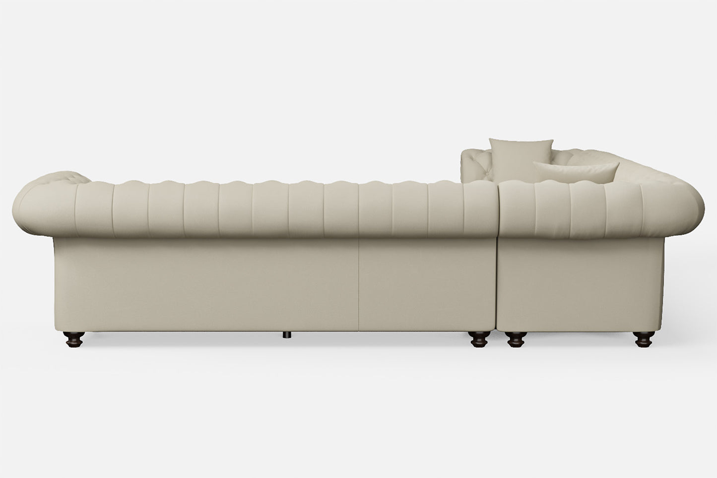 Pesaro 6 Seater Corner Sofa Cream Leather