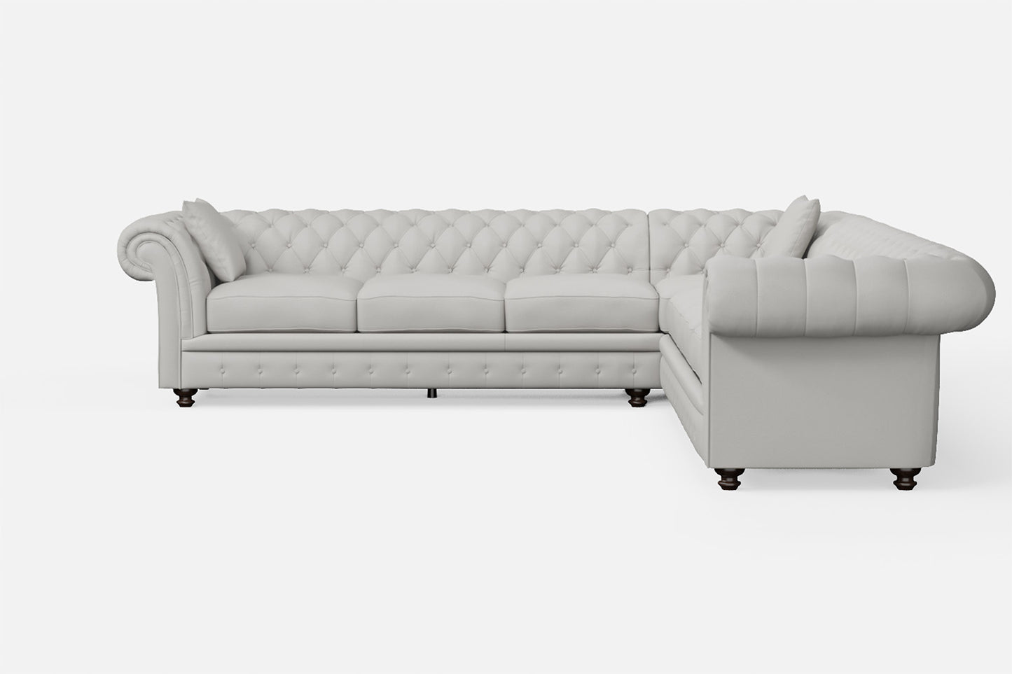 Pesaro 6 Seater Corner Sofa White Leather