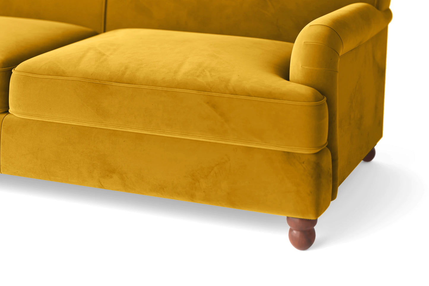 Pisa Armchair Yellow Velvet