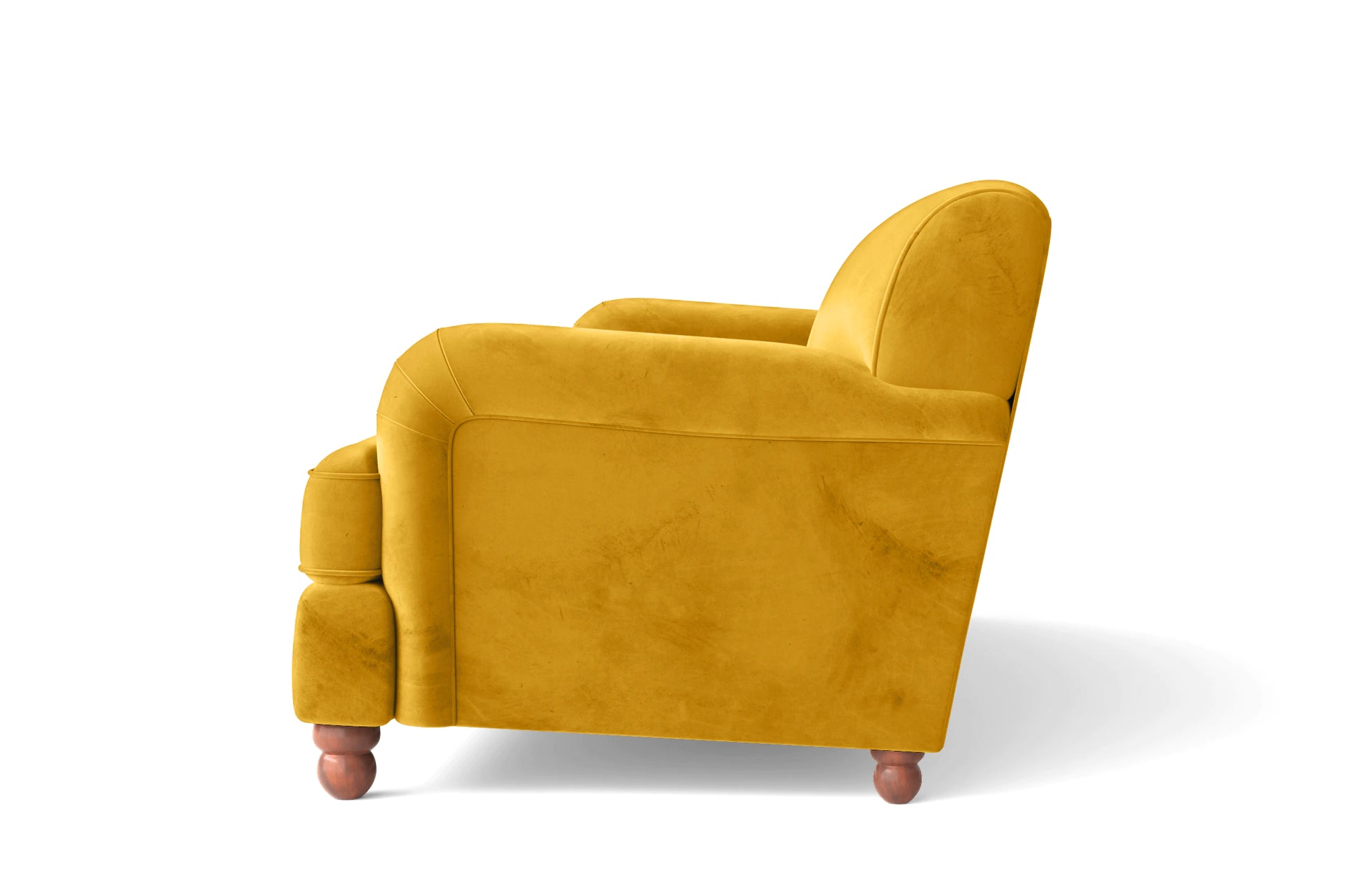 Pisa Armchair Yellow Velvet