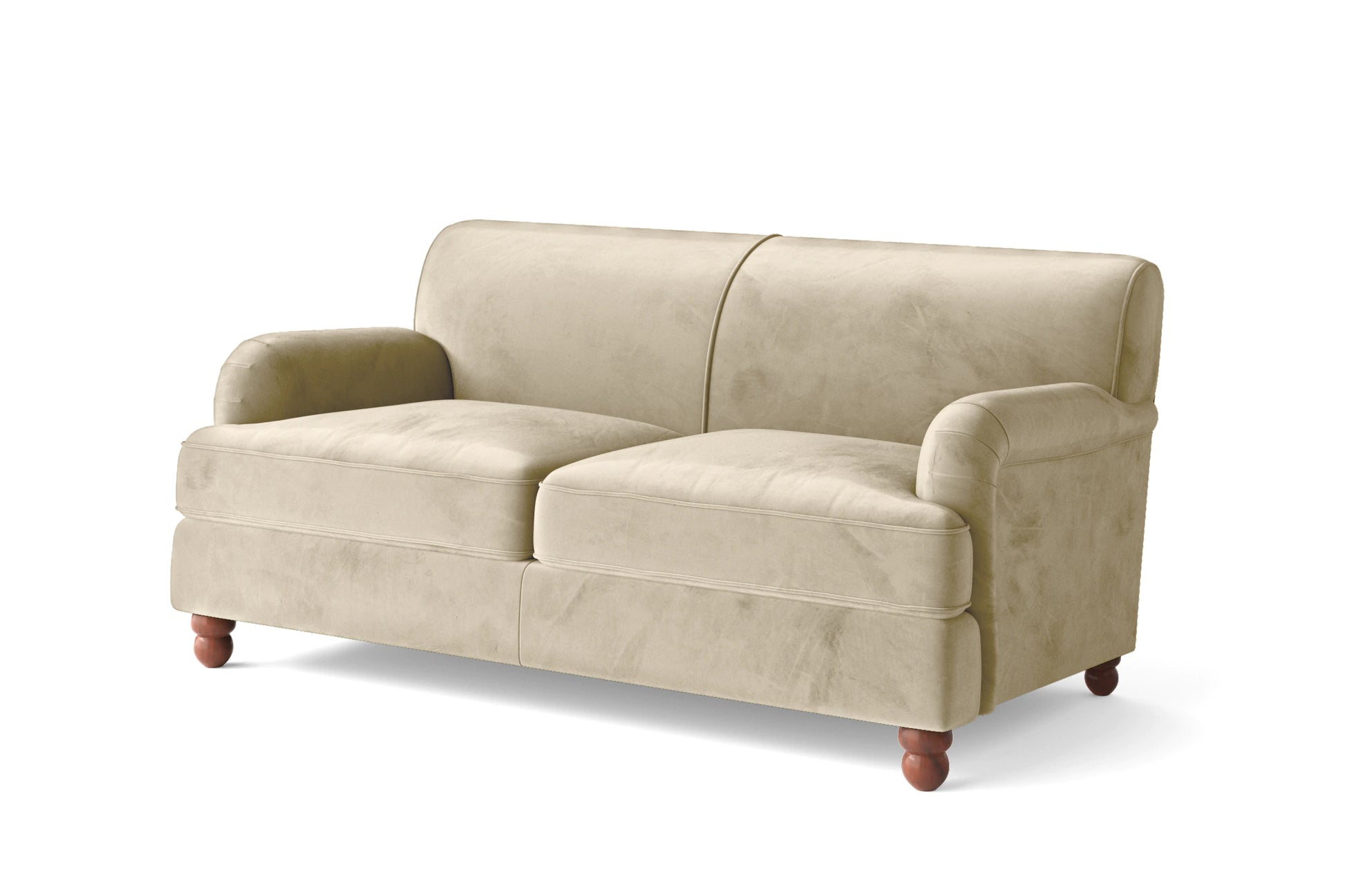 Pisa 2 Seater Sofa Cream Velvet